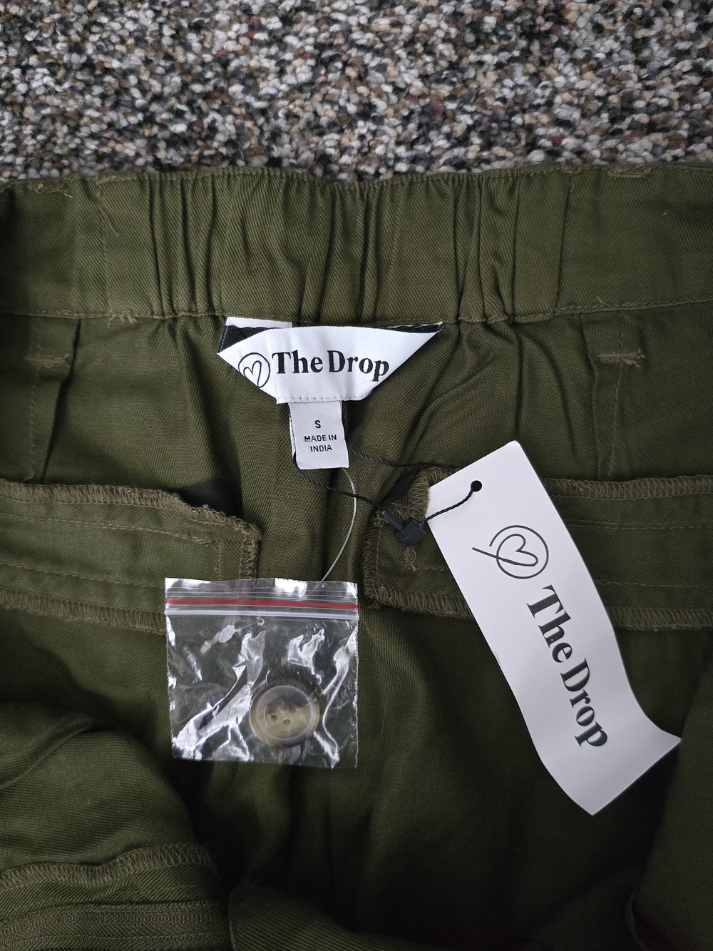 The Drop Women's Wide Leg Pants — Olive Green